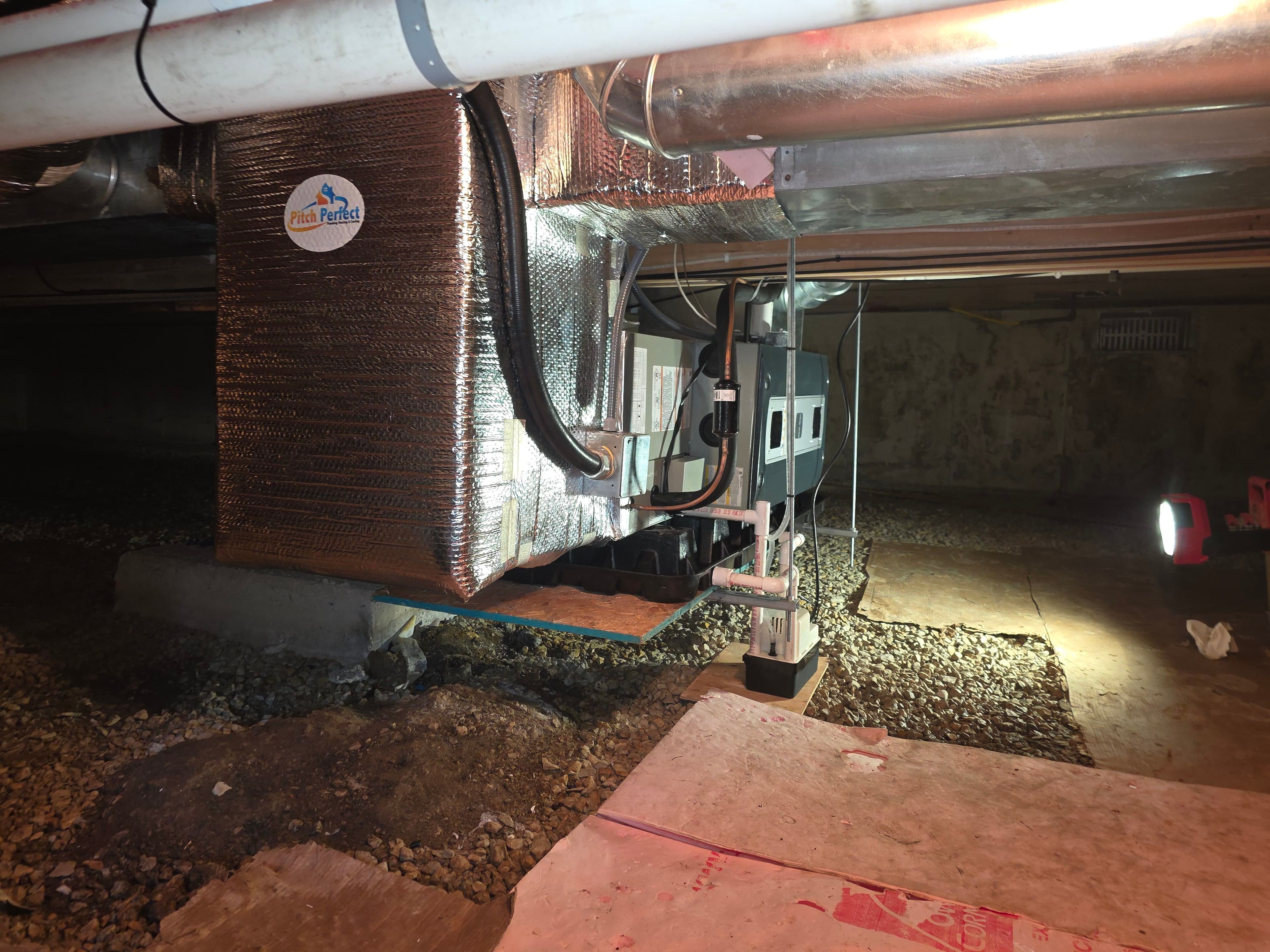 Project High-Efficiency Furnace and AC System Installed in a Crawl Space image
