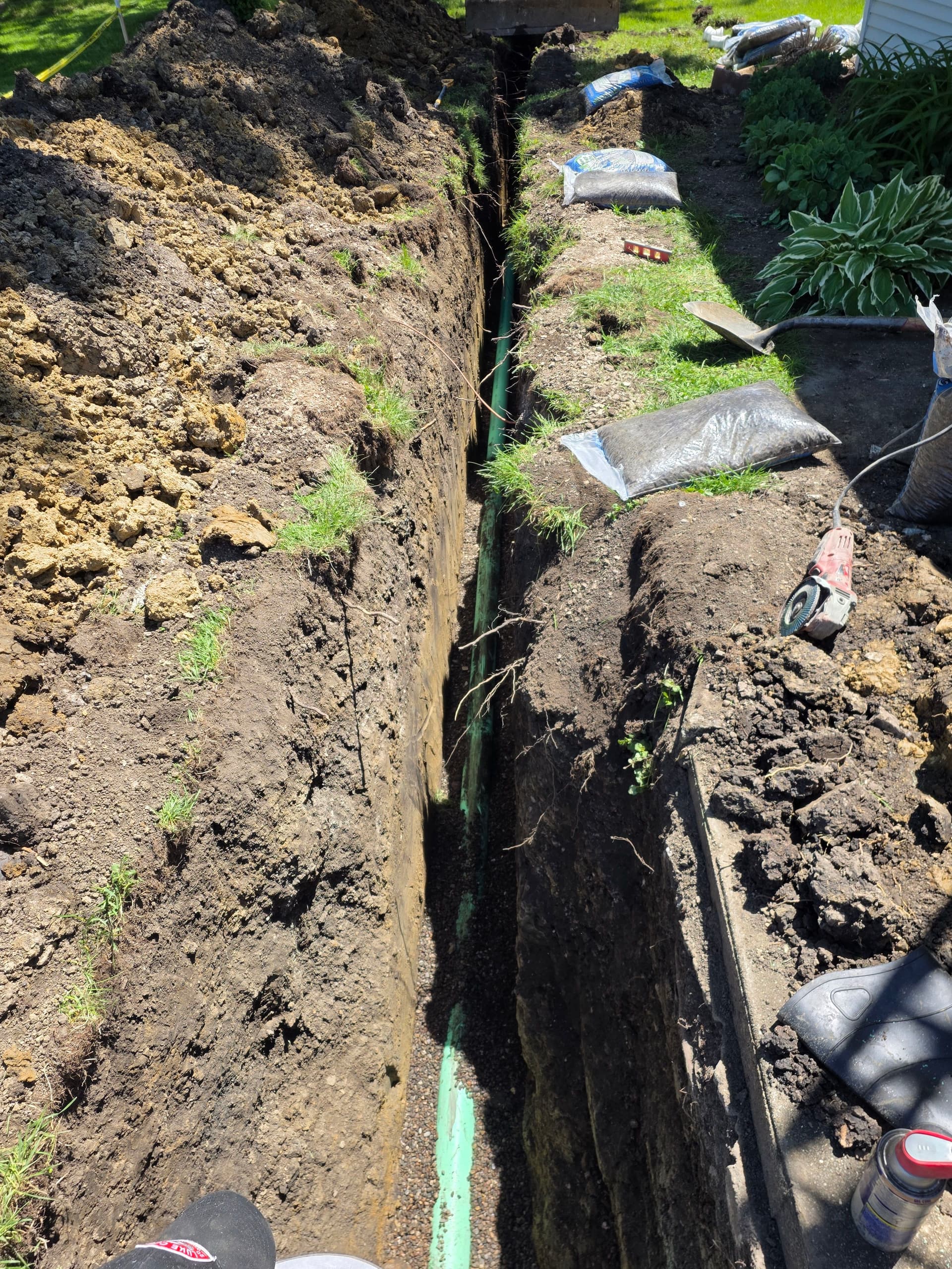 Gallery photos for Sewer Line Relocation Goes 12 Feet Deep to Hit the City Main: Image #6