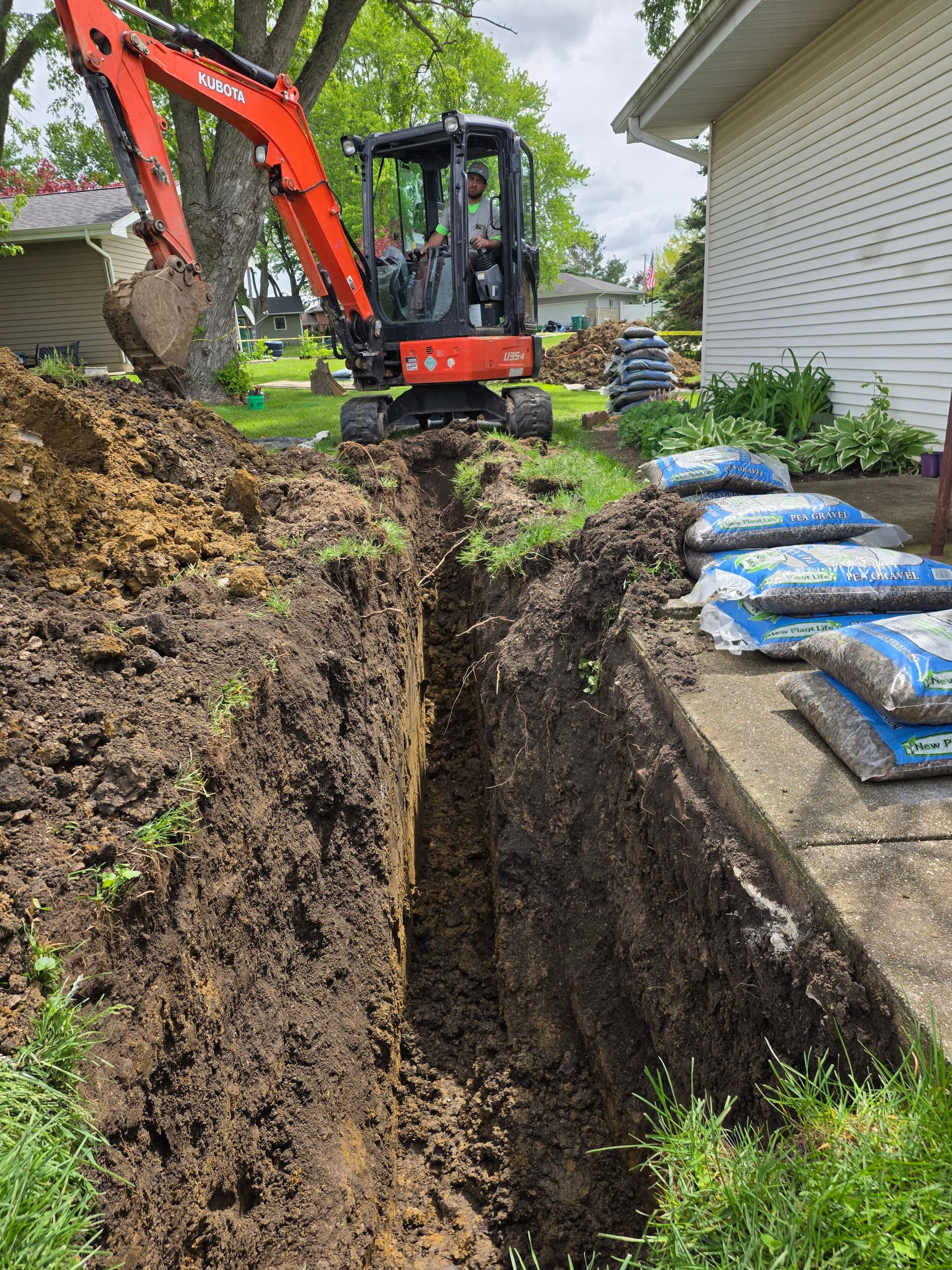 Gallery photos for Sewer Line Relocation Goes 12 Feet Deep to Hit the City Main: Image #2