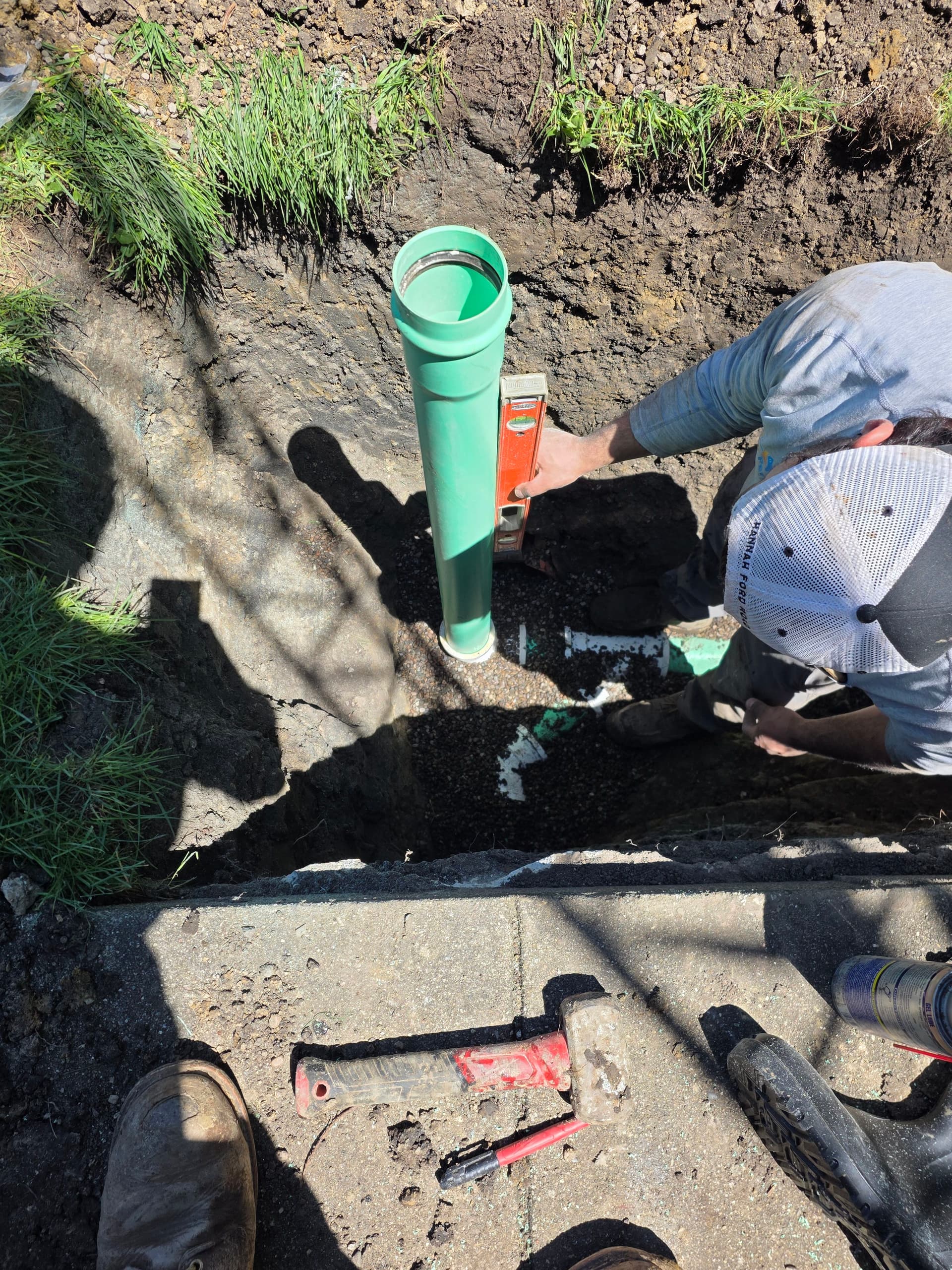 Gallery photos for Sewer Line Relocation Goes 12 Feet Deep to Hit the City Main: Image #4