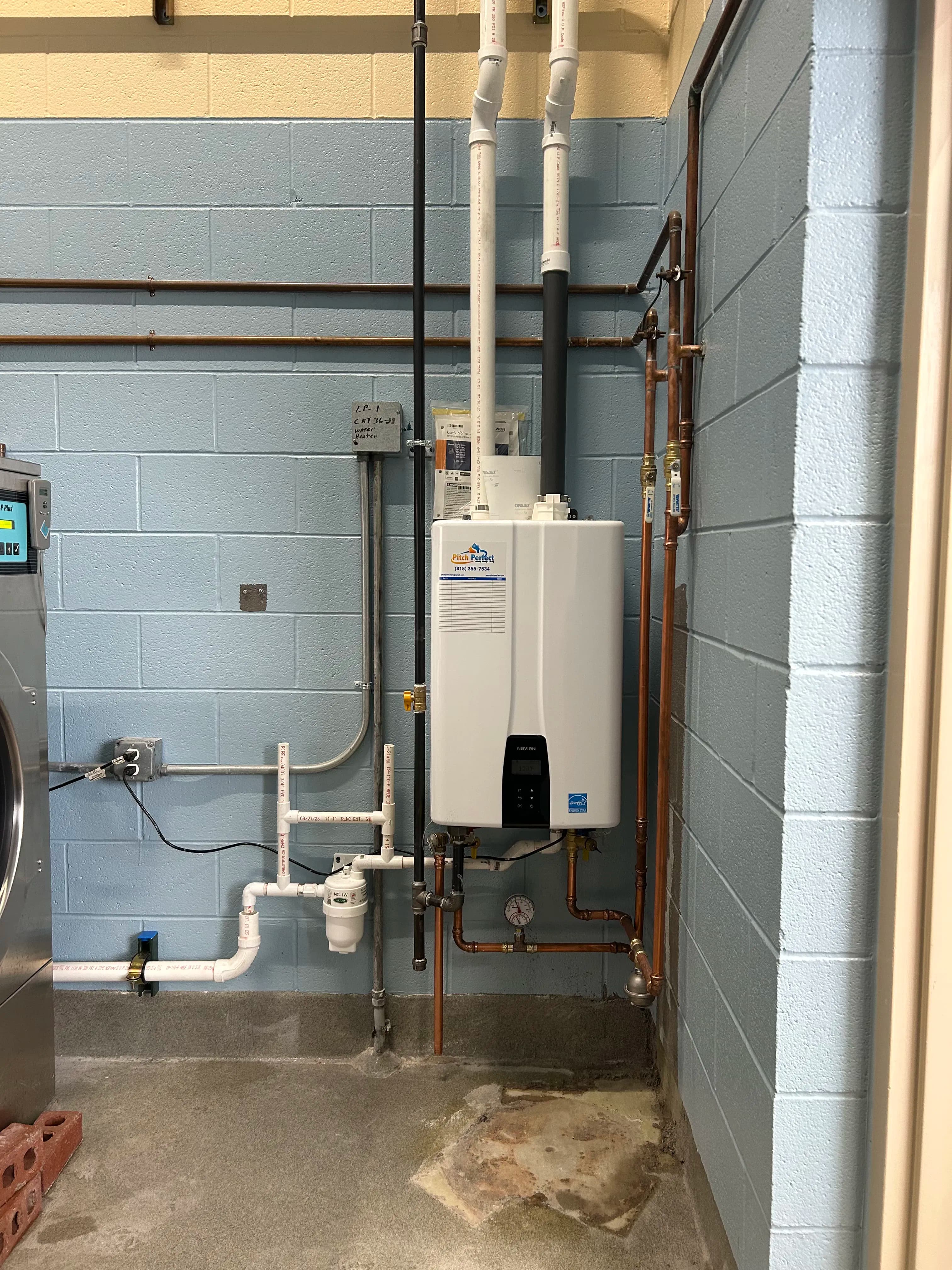 Project Navien Tankless Water Heater Install at the Elwood Fire Department image
